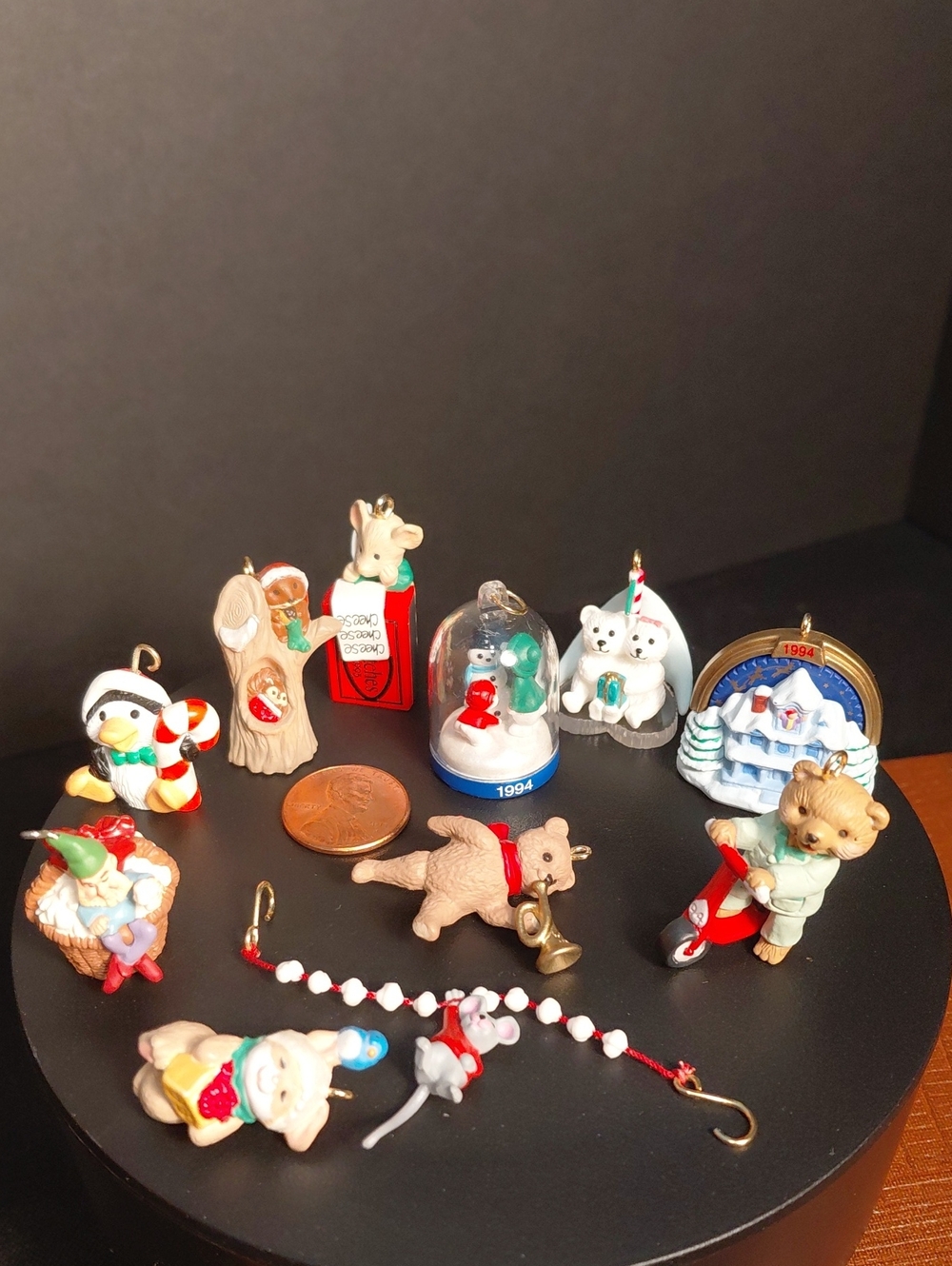 VINTAGE HALLMARK Miniature CHRISTMAS Ornament LOT